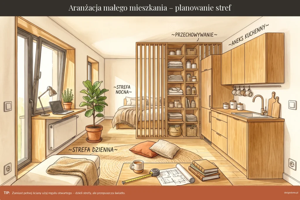 aranżacja małego mieszkania