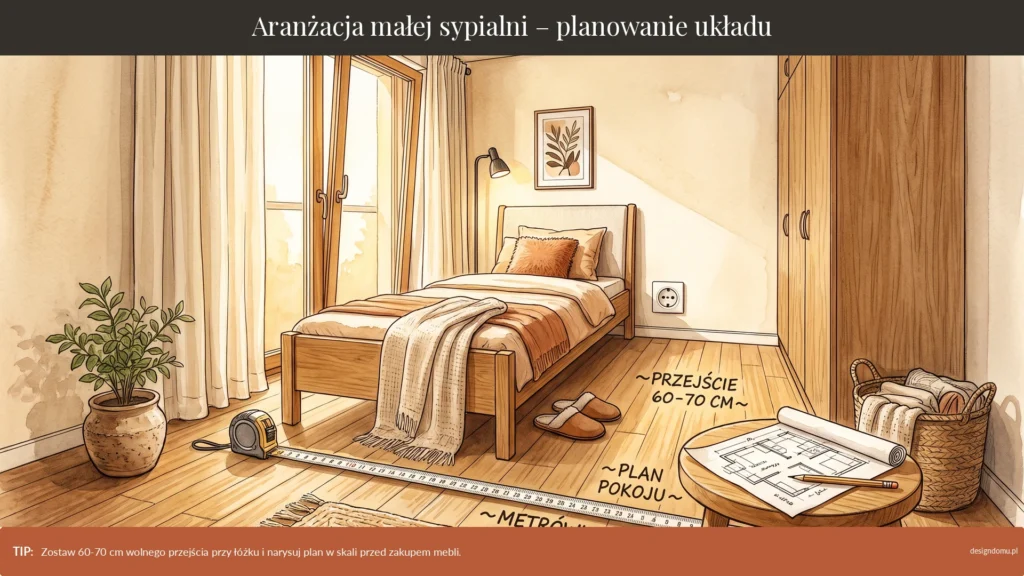 aranżacja małej sypialni