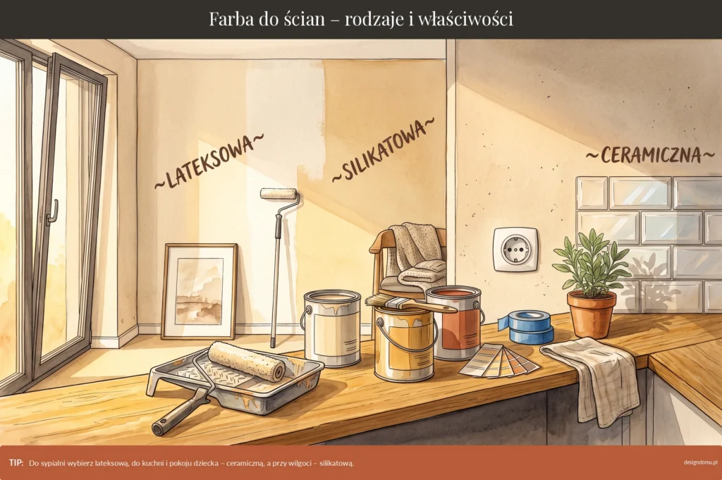 farba do ścian rodzaje i właściwości