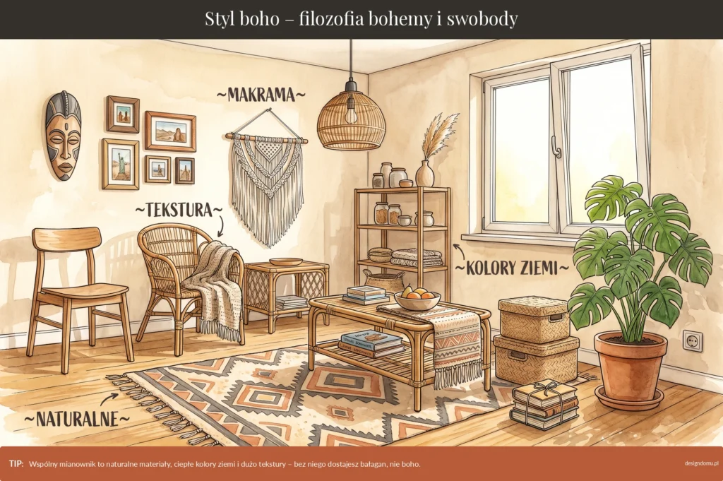 styl boho filozofia bohemy i swobody