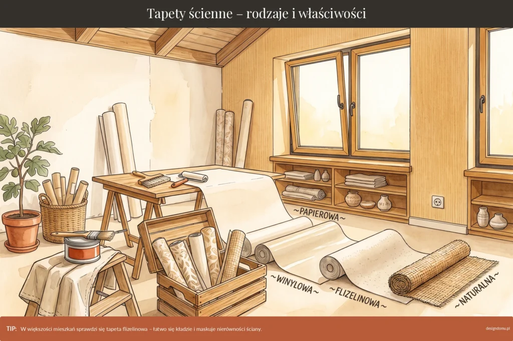 tapety ścienne rodzaje i właściwości