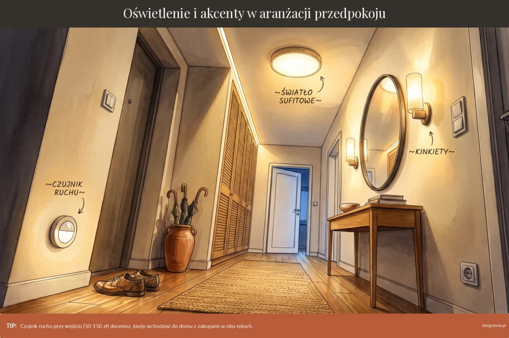 oświetlenie przedpokoju