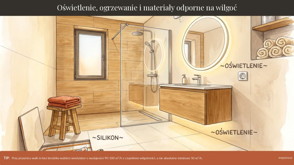 oświetlenie łazienki