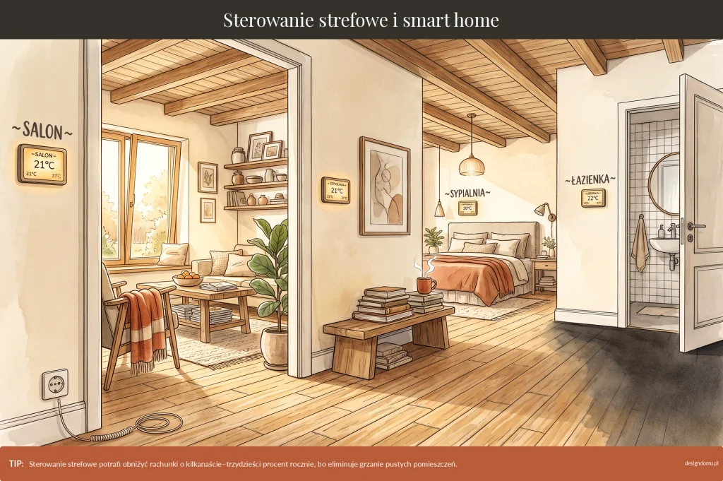 sterowanie strefowe ogrzewaniem podłogowym