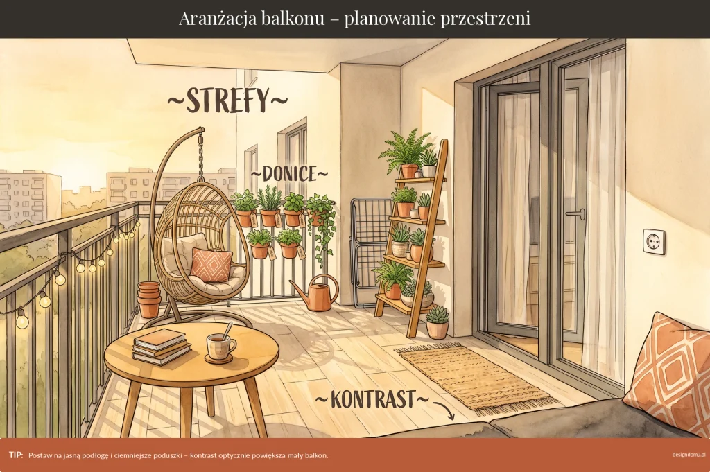 aranżacja balkonu planowanie przestrzeni