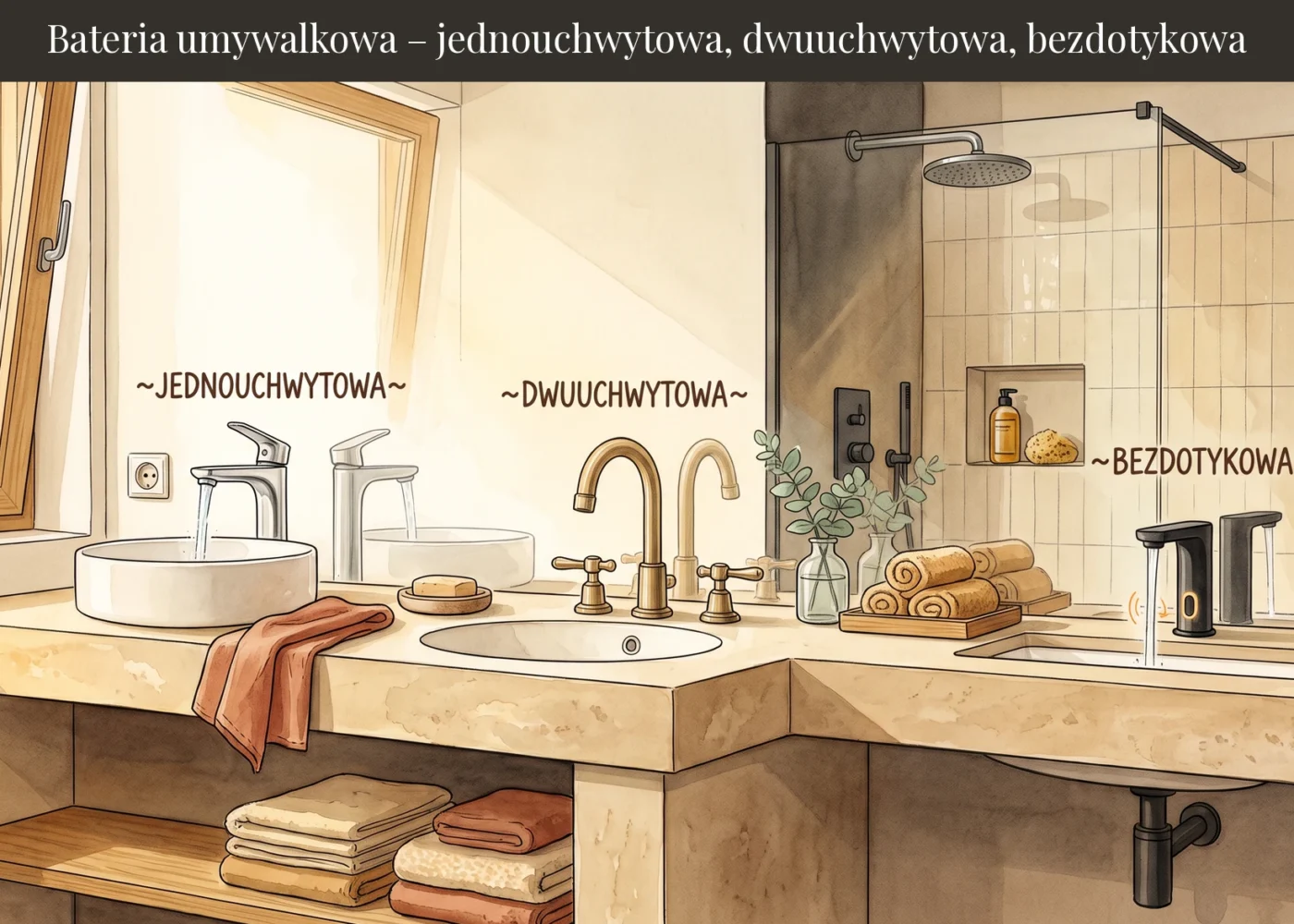 Armatura łazienkowa – jak wybrać baterię i deszczownicę