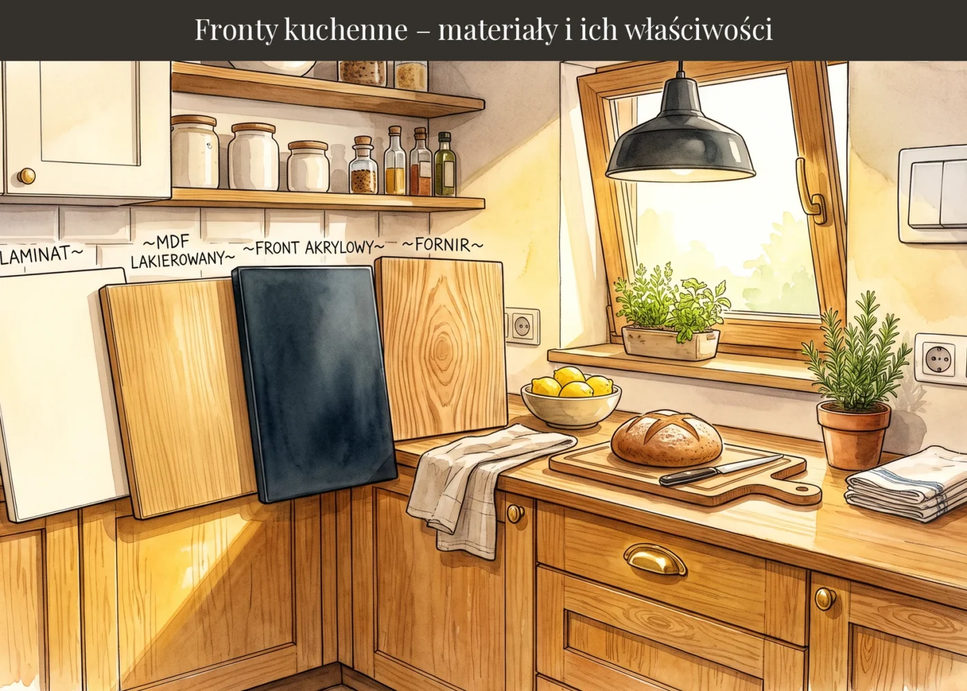Fronty kuchenne – materiały, kolory i jak wybrać do kuchni