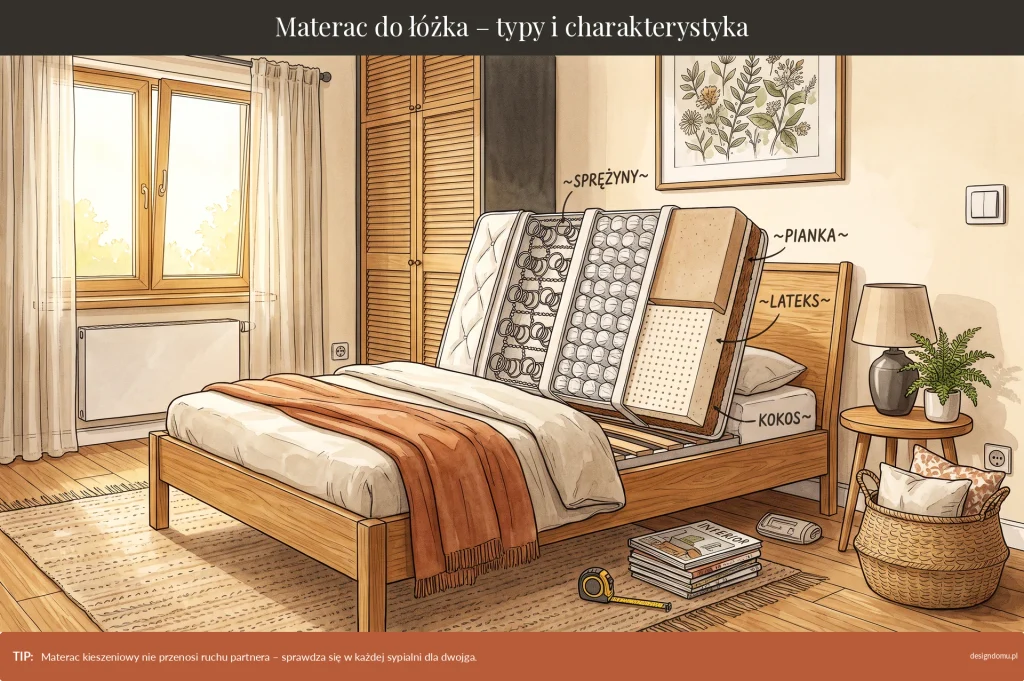 materac do łóżka typy i charakterystyka