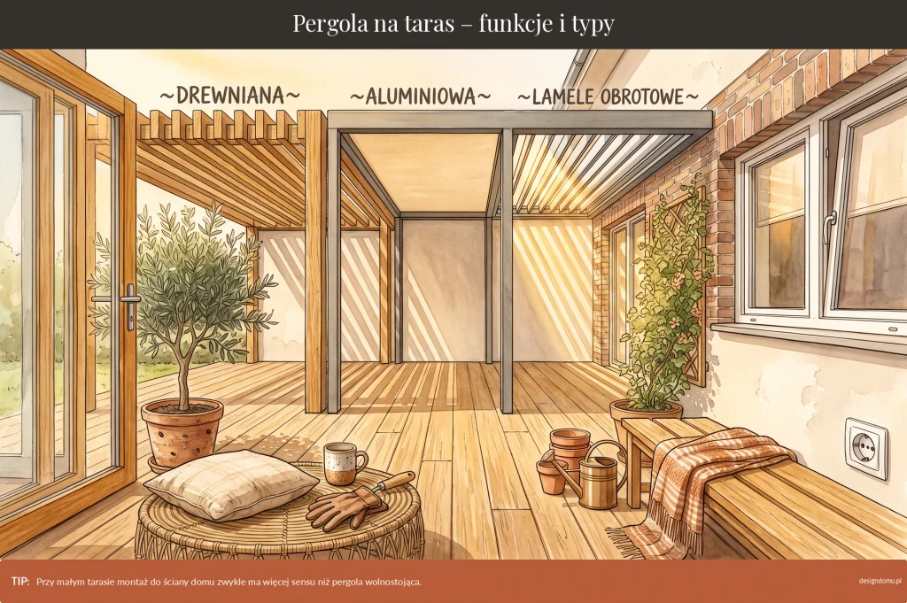 pergola na taras funkcje i typy