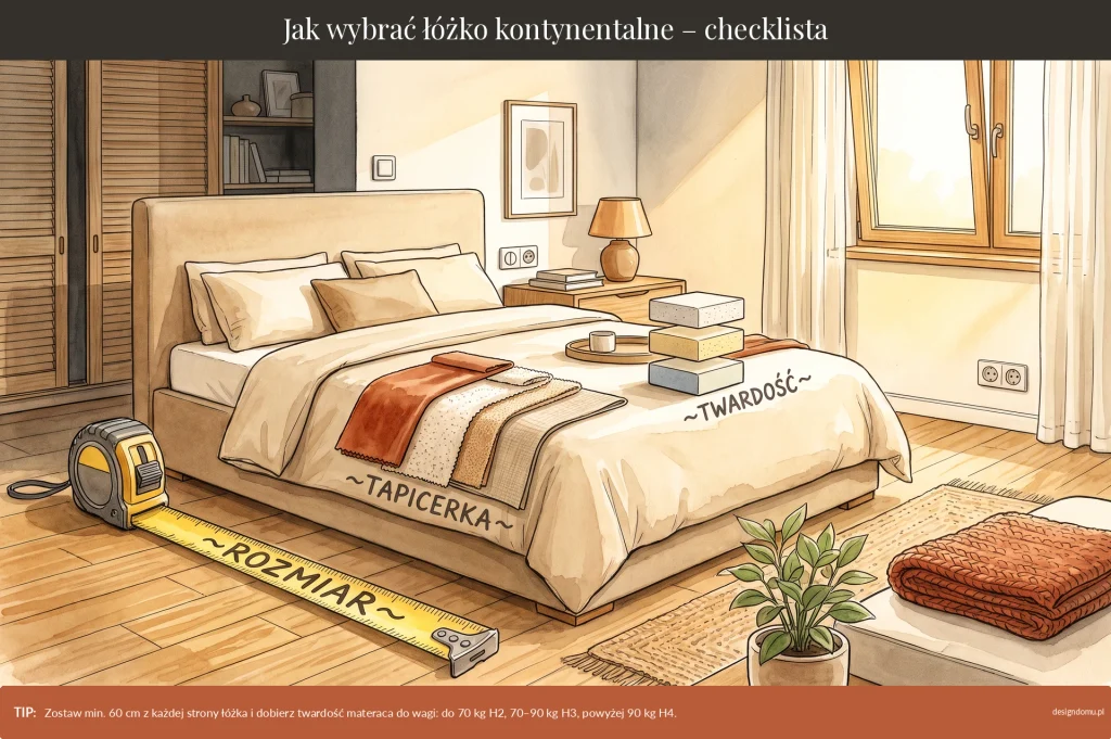 jak wybrać łóżko kontynentalne