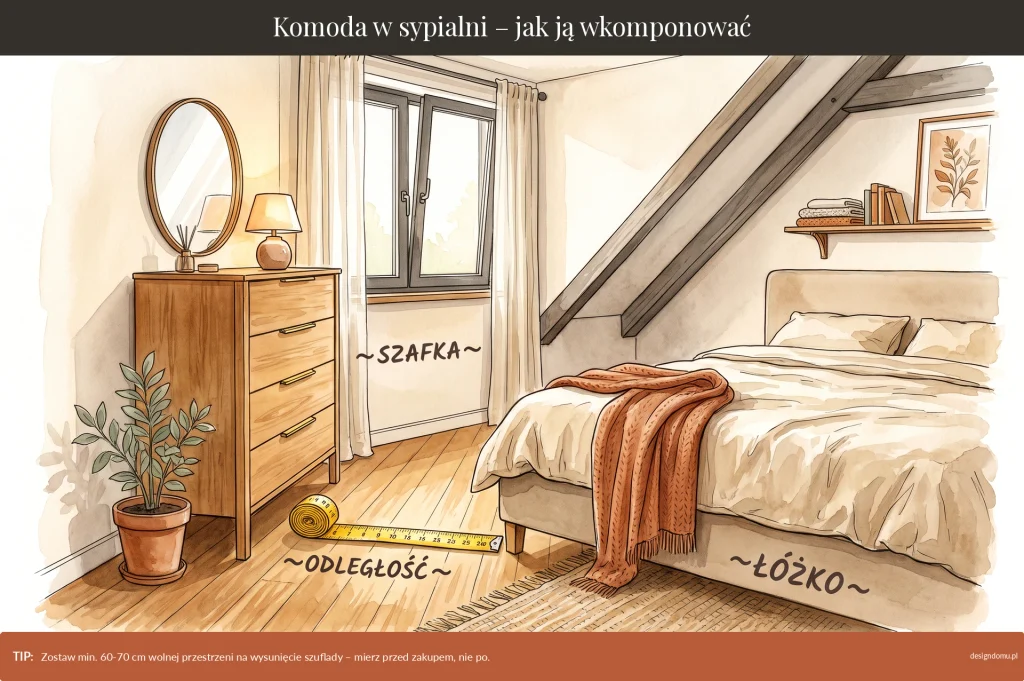 komoda w sypialni jak ją wkomponować