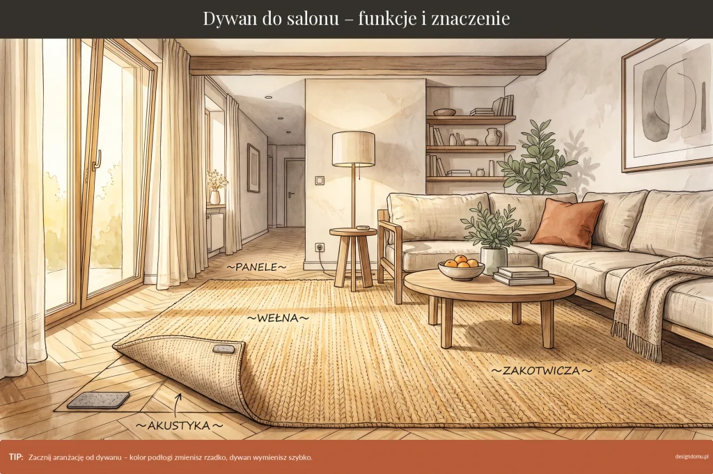 dywan do salonu funkcje i znaczenie