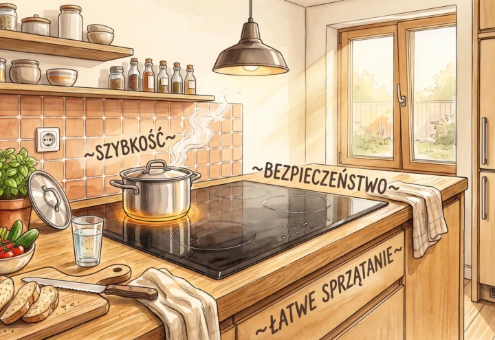 Płyta indukcyjna – jak wybrać i jakie pola grzewcze są potrzebne