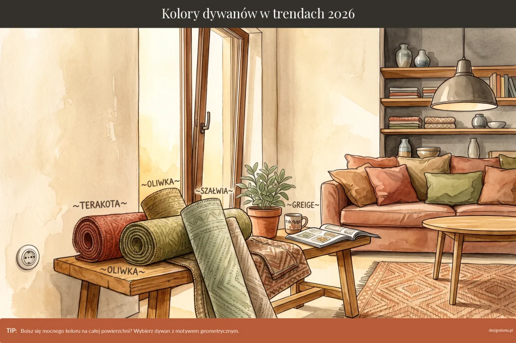 kolory dywanów trendy 2026